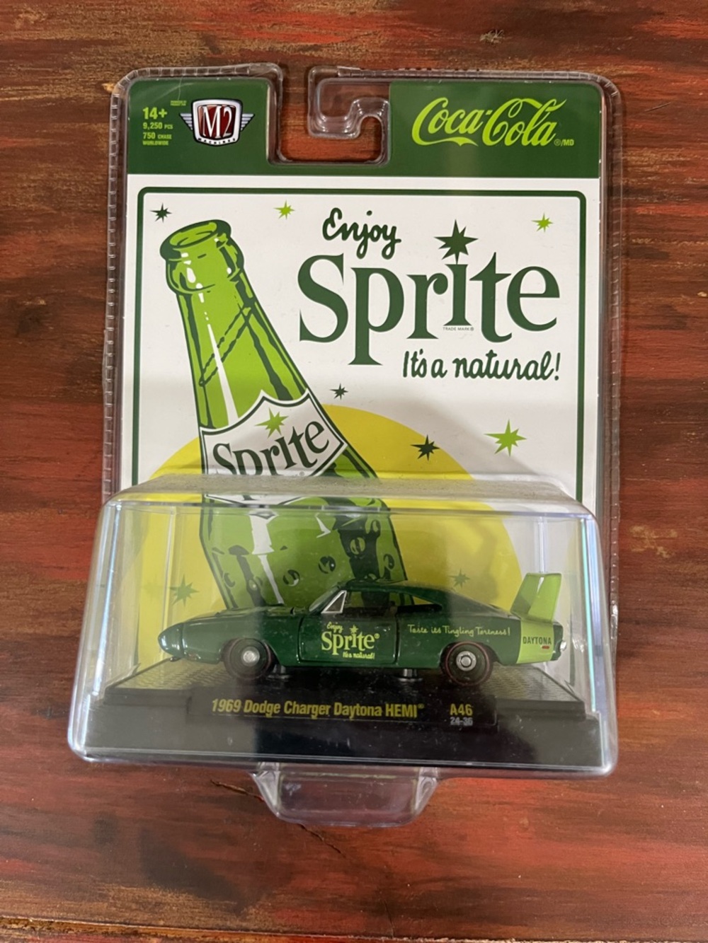 Coca Cola Sprite Green Die-Cast 1969 Dodge Charger Daytona